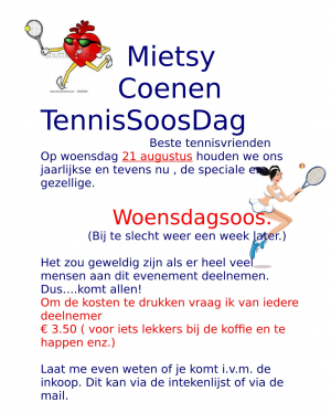 Mietsy Coenen Tennis SOOS Dag